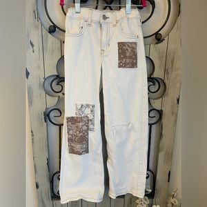 Abercrombie kids high-rise wide leg jean